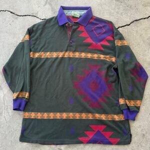 Vintage Ash creek Aztec polo